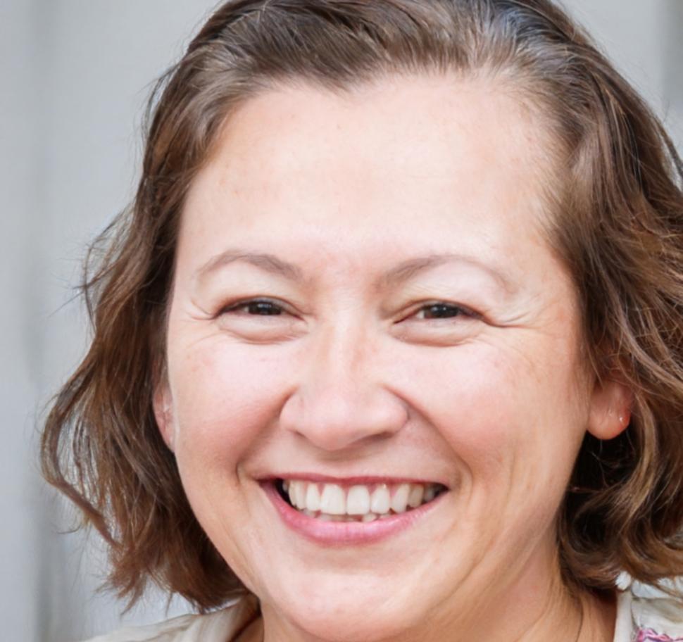 Portrait d'une cliente satisfaite de mytharialonvos